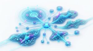 병원의 온라인 평판과 리뷰를 모니터링하는 전문적인 3D 일러스트